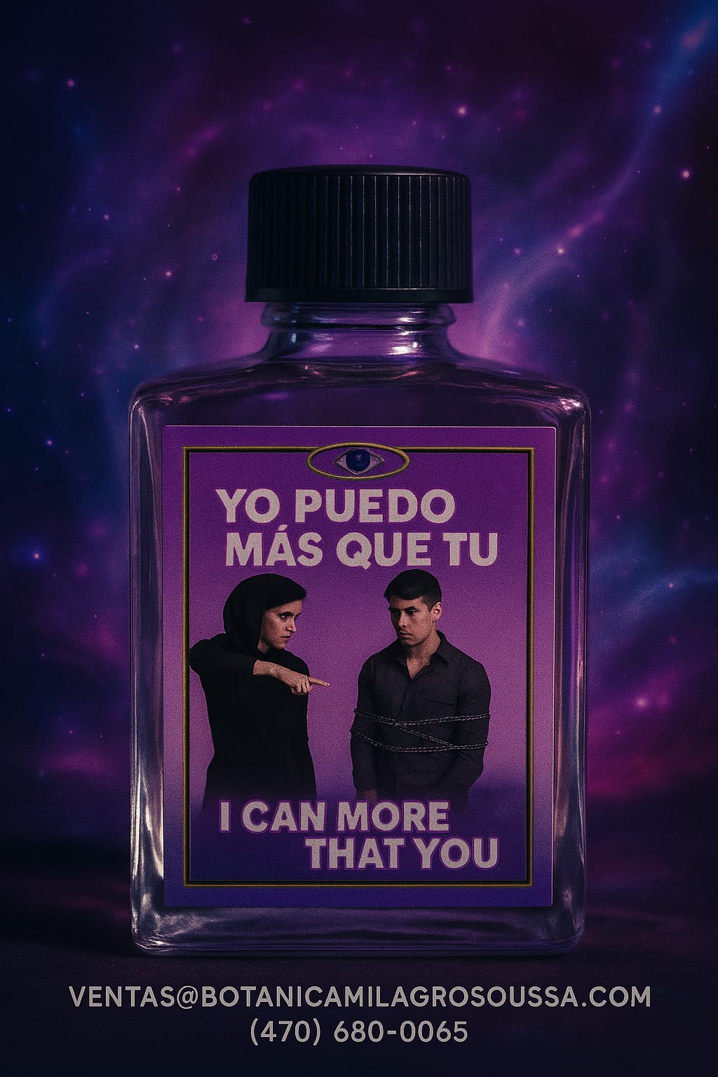 Perfume Espiritual YO PUEDO MAS QUE TU 1oz